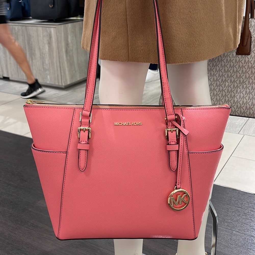 MICHAEL KORS Charlotte Large Leather Top-Zip Tote
Tea Rose - Picture 16 of 16